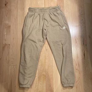 Adidas Tan Drawstring Sweatpants Medium